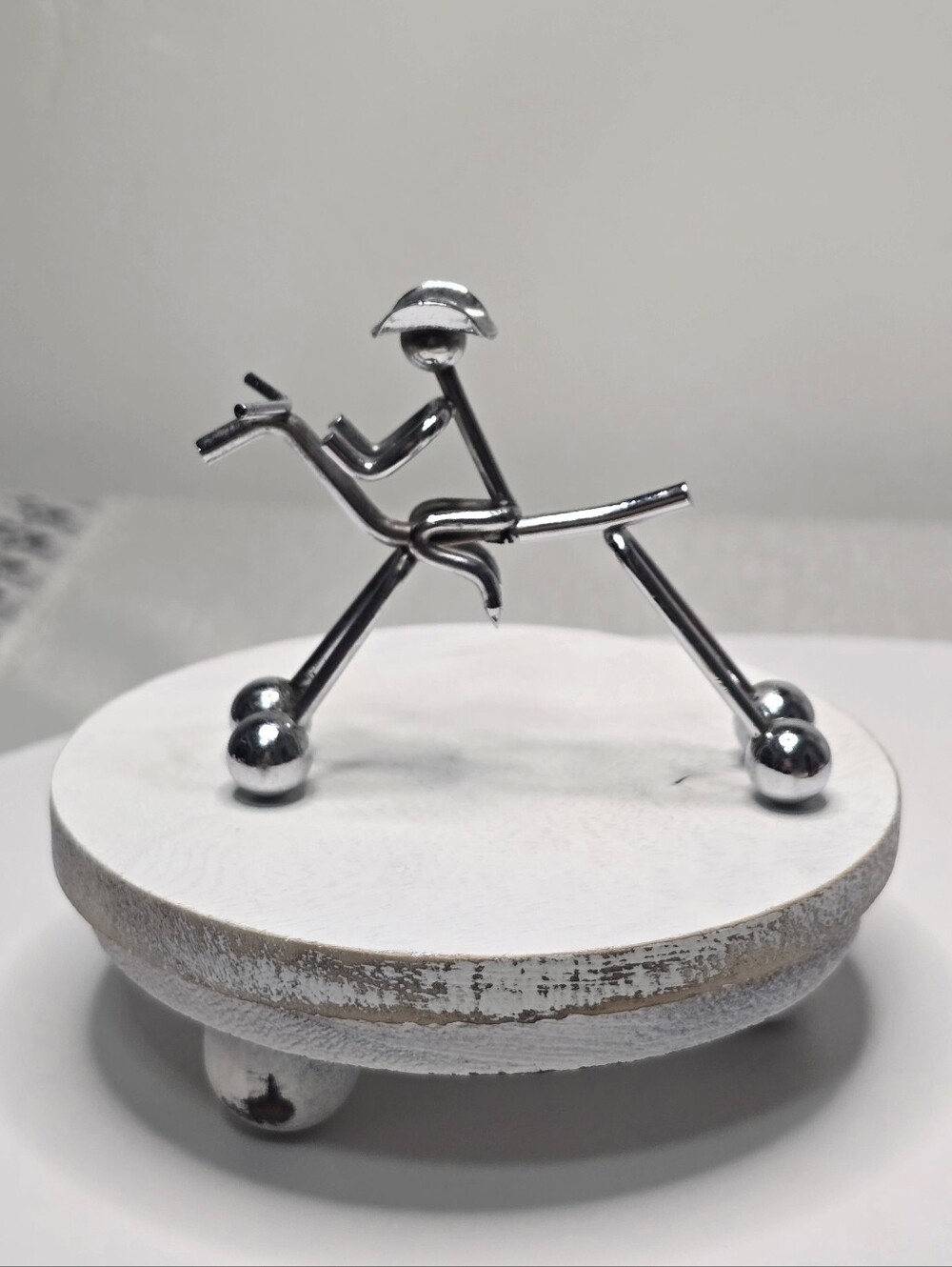 Cowboy Riding Horse Metal Desktop Decor [ Read Details ]